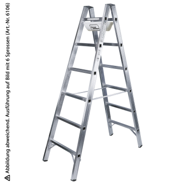 Iller Sprossenstehleiter mit 2x20 Sprossen 6,9m AH und Werkzeugablage 1 Stück - Bild-Darstellung des Produktes 1