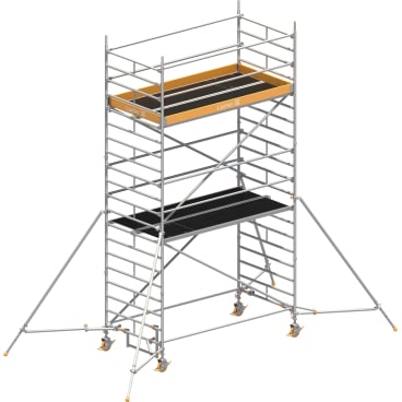 Layher Rollgerüst Uni Breit P2 mit Gerüststützenlänge 2,60m, 6,20m AH 1 Stück - Bild-Darstellung des Produktes 1