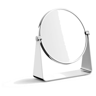 ZACK TARVIS Kosmetikspiegel - 20x22x6 cm - Spiegel Ø 18 cm - Edelstahl poliert Edelstahl poliert-20x22x6 cm - Spiegel Ø 18 cm - Bild-Darstellung des Produktes 1