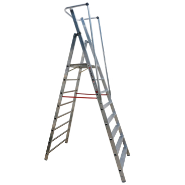 Euroline Workline 2267708 Leichte Stufenstehleiter mit großer Standplattform 8 Stufen 1 Stück - Bild-Darstellung des Produktes 1