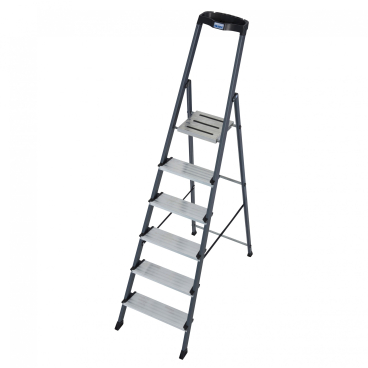 Krause Securo Stufenstehleiter eloxiert 6 Stufen 1 Stück - Bild-Darstellung des Produktes 1