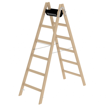 MUNK Holz Stehleiter 2x6 Sprossen 1 Stück - Bild-Darstellung des Produktes 1