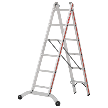 Hymer Mehrzweckleiter mit gebogener Traverse 2x6 Sprossen 1 Stück - Bild-Darstellung des Produktes 1