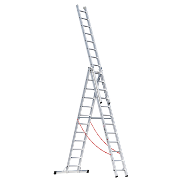 Euroline Premium 307 Mehrzweckleiter 3x12 Sprossen 1 Stück - Bild-Darstellung des Produktes 1