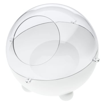 Koziol ORION SMALL Vorratsdose - 20 x 22,6 x 22,6 cm - transparent mit weiß transparent mit weiß-20 x 22,6 x 22,6 cm - Bild-Darstellung des Produktes 1