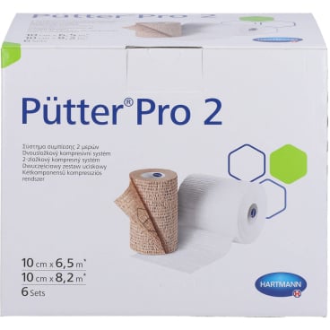 PUeTTERPRO 2 2-Komponenten-Kompressionssystem 10 cm 6X2 Stück - Bild-Darstellung des Produktes 1