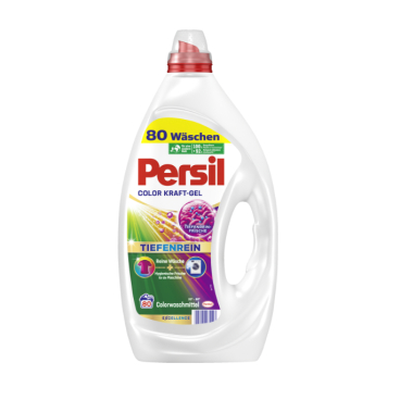 Persil Kraft Gel Color Flüssigwaschmittel 3,6 Liter- Flasche, 80 WL - Bild-Darstellung des Produktes 1