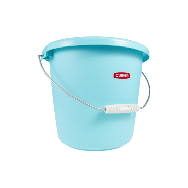 CURVER Putzeimer rund, mit Metallhenkel und Tragegriff, 10 Liter Farbe: molokai blue - Bild-Darstellung des Produktes 1