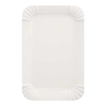 Papstar Pappteller, eckig, weiß 1 Packung = 250 Stück, Maße 13 x 20 cm - Bild-Darstellung des Produktes 1