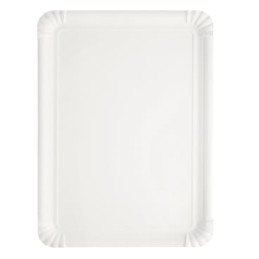 Papstar Pappteller, eckig, weiß 1 Packung = 250 Stück, Maße 16 x 23 cm - Bild-Darstellung des Produktes 1