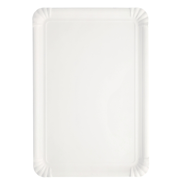 Papstar Pappteller, eckig, weiß 1 Packung = 250 Stück, Maße 18 x 26 cm - Bild-Darstellung des Produktes 1
