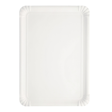 Papstar Pappteller, eckig, weiß 1 Packung = 125 Stück, Maße 24 x 33 cm - Bild-Darstellung des Produktes 1