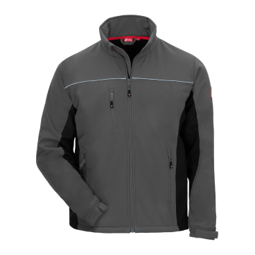 NITRAS MOTION TEX LIGHT Softshelljacke, grau/schwarz Größe 4XL - Bild-Darstellung des Produktes 1
