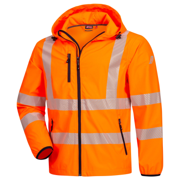 NITRAS MOTION TEX VIZ Warnschutz Windbreaker Jacke, neonorange Größe XS - Bild-Darstellung des Produktes 1