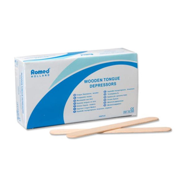 Romed Holzmundspatel unsteril 15 cm 100 Stück Romed Holzmundspatel unsteril 15 cm 100 Stück - Bild-Darstellung des Produktes 1