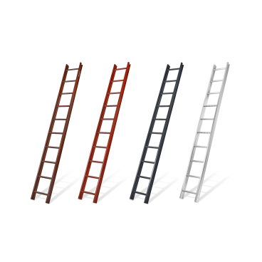 Mauderer Bavaria Aluminium Dachauflegeleiter 995 mit spezieller Dreikantsprossenkontur Anthrazit 7 Sprossen 1,96m Lang Ausführung: 7 Sprossen | Anthrazit - Bild-Darstellung des Produktes 1