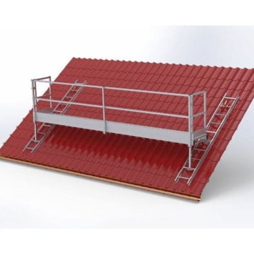 Mauderer Geländer Alu zur Verlängerung für das Anbaumodul (ohne Tür), klappbar 3,5m Länge Ausführung: 3,5 m - Bild-Darstellung des Produktes 1