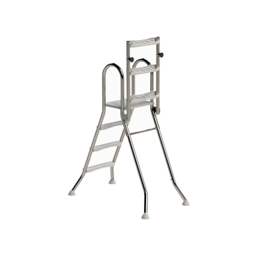 Eichenwald Poolleiter Sicherheits-Hochbeckenleiter klappbar Beckenhöhe 1,20m/1,20m 4 Stufen Ausführung: 4 Stufen / 1,20/1,20 m - Bild-Darstellung des Produktes 1