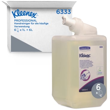 KLEENEX® Sanfte Waschlotion, parfümfrei, hautschonend 1 Karton = 6 Kartuschen à 1000 ml - Bild-Darstellung des Produktes 1