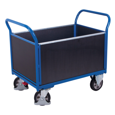 VARIOfit Vierwandwagen mit Siebdruckplatte 1000kg Tragkraft 1595x750mm Werkstatt Vierwandwagen - EasySTOP 1000kg - Bild-Darstellung des Produktes 1