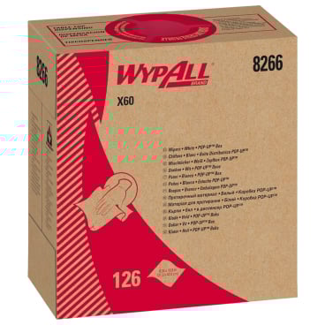 KC WYPALL* X60- Wischtücher - Zupfbox, 1-lagig, weiß 1 Box = 126 Wischtücher - Bild-Darstellung des Produktes 1