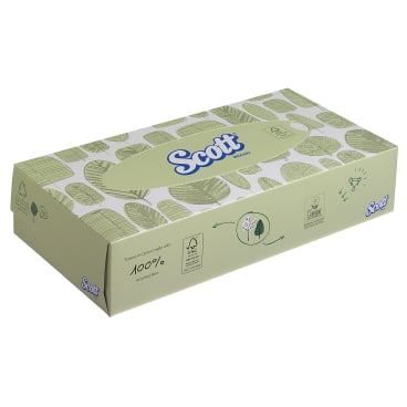 SCOTT® Kosmetiktücher, 2-lagig, weiß 1 Box = 100 Tücher - Bild-Darstellung des Produktes 1