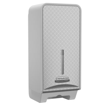 Kimberly-Clark Professional ICON Einzelblatt WC-Papierspender 1 Spender graues Gehäuse mit SILBER MOSAIK Blende - Bild-Darstellung des Produktes 1