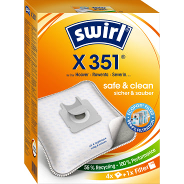 Swirl® X 351 Ecopor® Staubsaugerbeutel für übrige Hersteller Typ X 351 - Bild-Darstellung des Produktes 1