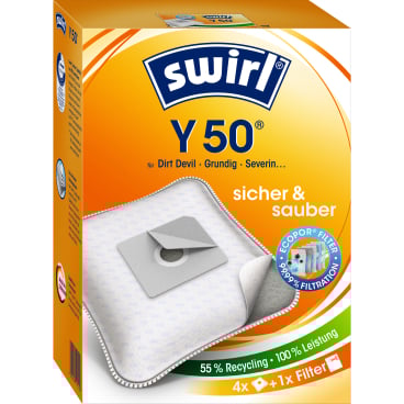 Swirl® Y 50 MicroPor® Plus Green Staubsaugerbeutel 1 Packung = 4 Stück - Bild-Darstellung des Produktes 1