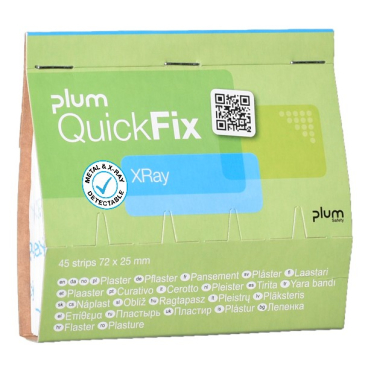 Plum QuickFix XRay Pflaster, blau 1 Packung = 45 Stück - Bild-Darstellung des Produktes 1