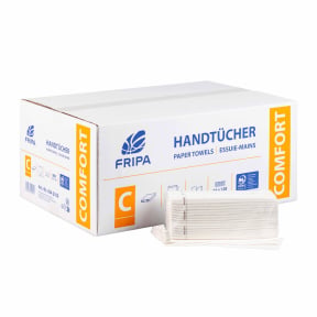 Weiße C-Falzpapier-Handtücher – 2-lagig, Mehrfaltig, Für Toilette, Badezimmer, Büro, UK-Qualität