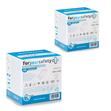 Dr. Kuechler Medical® Wundpflaster steril, besonders hautfreundlich, sensitiv, 6x7cm 6x7cm (2x50er Pack) - Bild-Darstellung des Produktes 1