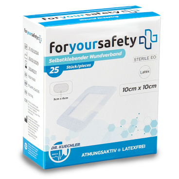 Dr. Kuechler Medical® 25 Stück Wundpflaster steril, besonders hautfreundlich, latexfrei, 10x20cm 10x20cm (25er Pack) - Bild-Darstellung des Produktes 1