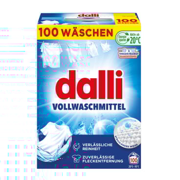 dalli Vollwaschmittel, Waschpulver, strahlendes weiß 5 kg - Packung, 100 Waschladungen - Bild-Darstellung des Produktes 1