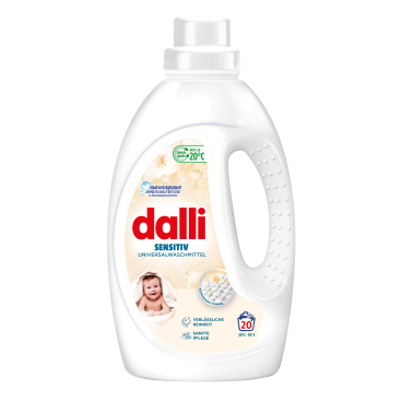 dalli Universalwaschmittel Sensitiv, konzentriertes Waschgel 1,1 Liter - Flasche, 20 Waschladungen - Bild-Darstellung des Produktes 1
