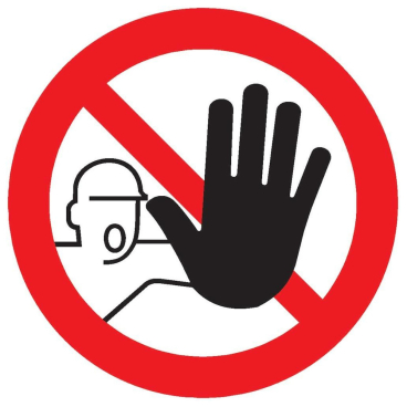 Wolk Zutritt für Unbefugte v. PVC-Folie, selbstklebend Wolk Zutritt für Unbefugte v. PVC-Folie, selbstklebend - Bild-Darstellung des Produktes 1