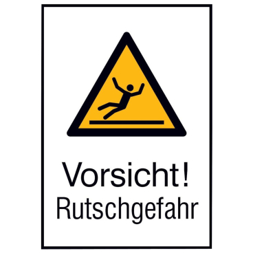 Wolk Warnschild Alu gepr Rutschgefahr 262 x 371 Wolk Warnschild Alu gepr Rutschgefahr 262 x 371 - Bild-Darstellung des Produktes 1