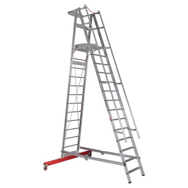 Euroline Premium 32777 Podestleiter fahrbar 14 Stufen 1 Stück - Bild-Darstellung des Produktes 1