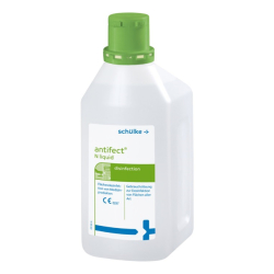Schülke & Mayr GmbH Schülke antifect® N liquid Flächendesinfektionsmittel, Alkoholische Schnelldesinfektion von nichtinvasiven Medizinprodukten und Flächen, 1 Liter - Flasche 113940
