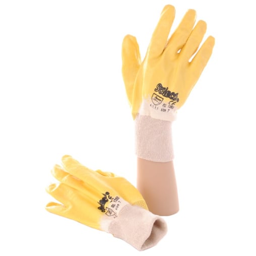 Schutzhandschuhe Nitril, gelb