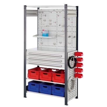 Kappes ®RasterPlan Steckregale 2000x1000x500mm Modell 8 anthrazitgrau 1 Stück - Bild-Darstellung des Produktes 1