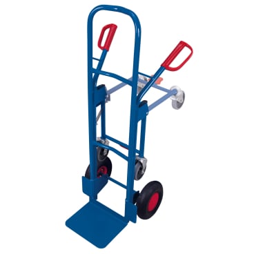 VARIOfit Stahlrohrkarren 250kg Traglast mit 2 Stützrädern Luftbereifung 1 Stück - Bild-Darstellung des Produktes 1