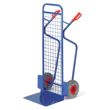 Rollcart Große Gitter-Stapelkarre aus Stahlrohr 250kg Tragkraft Vollgummi 1 Stück - Bild-Darstellung des Produktes 1