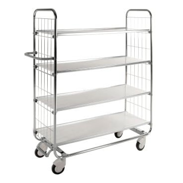 Kongamek Bordwagen verzinkt mit 4 laminierten Böden 1200x425mm und Bremse 1 Stück - Bild-Darstellung des Produktes 1