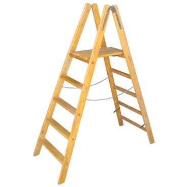 Holz Stehbrettleiter mit 2x12 Sprossen und Stufen 1 Stück - Bild-Darstellung des Produktes 1