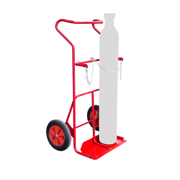 FIMM Sackkarre mit Kipphilfe für 2 Flaschen Tragkraft 250kg mit 400mm Gummi Reifen 1 Stück - Bild-Darstellung des Produktes 1