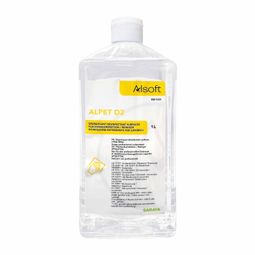 SARAYA Alpet D2 D Flächendesinfektion 1 l - Flasche - Bild-Darstellung des Produktes 1