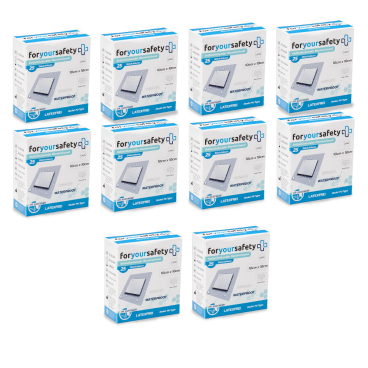 Dr. Kuechler Medical® 25 Stück Duschpflaster, Wundpflaster, wasserfest, steril, sensitiv,  10x10cm 10x10cm (250er Pack) - Bild-Darstellung des Produktes 1