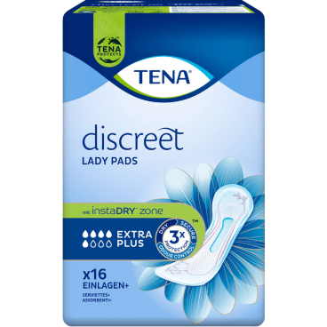 TENA Lady Einlagen 16 Stück Extra Plus TENA Lady Einlagen 16 Stück Extra Plus - Bild-Darstellung des Produktes 1