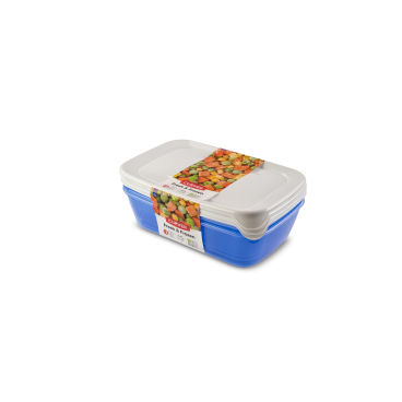 CURVER Tiefkühldose FRESH & FROZEN 3er-Set, spülmaschinengeeignet Maße (L x B x H): 22,8 x 14,8 x 9 cm, à 1 Liter - Bild-Darstellung des Produktes 1